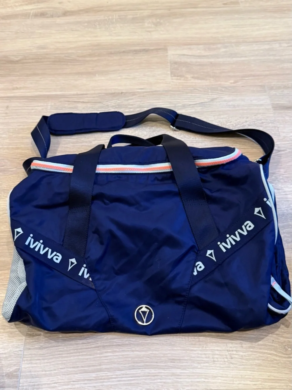 LuluLemon Ivviva Game On Bag Navy and Pink Duffel Crossbody